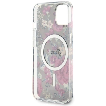 Pevné puzdro Etui Guess GUHMP14SHCFWSA na iPhone 14 6,1" Flower MagSafe