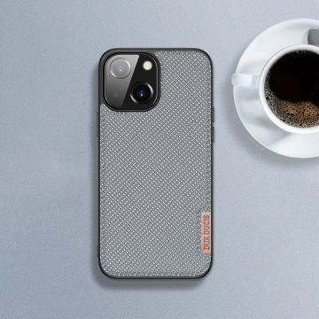 Kryt puzdra Dux Ducis Fino pokrytý nylonovým materiálom iPhone 13 mini zelený