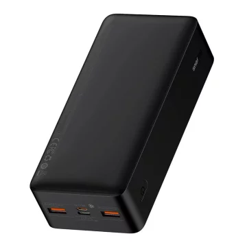 Baseus Bipow 30000mAh Powerbank, 2xUSB, USB-C, 20W (black)