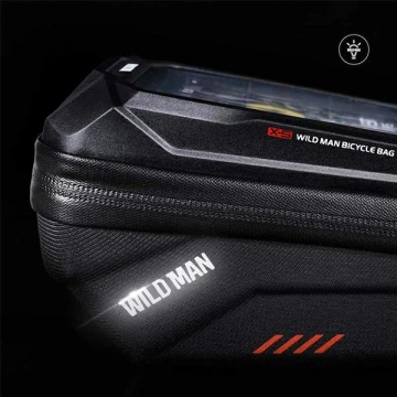 Чохол/тримач для велосипеда WILDMAN XS1 рамка кошика чорний/чорний