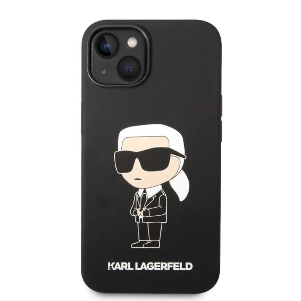Etui Karl Lagerfeld KLHCP14MSNIKBCK pro Apple iPhone 14 Plus 6,7" pevný obal silikonový Ikonik