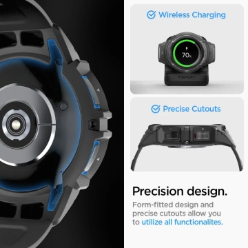 Etui Spigen Rugged Armor ”Pro” для Samsung Galaxy Watch 6 Classic (47 мм) чорний