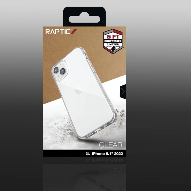 Raptic Clear Case iPhone 14 case transparent armored cover