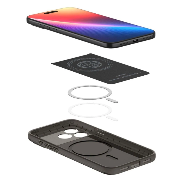Etui Ochronne do iPhone 17 Pro Spigen Thin Fit Mag MagSafe Gunmetal
