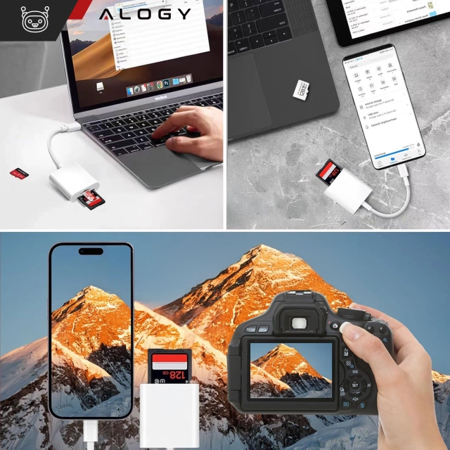 Alogy SD Micro Card Reader для iPhone iPad Адаптер Lightning