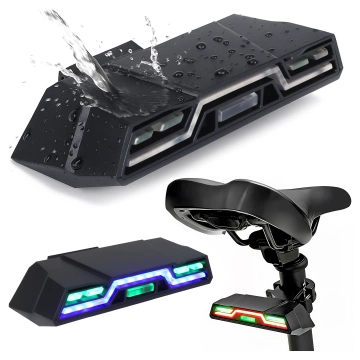 Bicycle rear light for the rear of the bike LED lighting rear light red aluminum waterproof IPX4 50lm Alogy