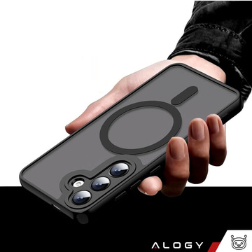 Case for Samsung Galaxy S24 Plus Mag Safe Case MagMat Phone Back Cover Matte Black