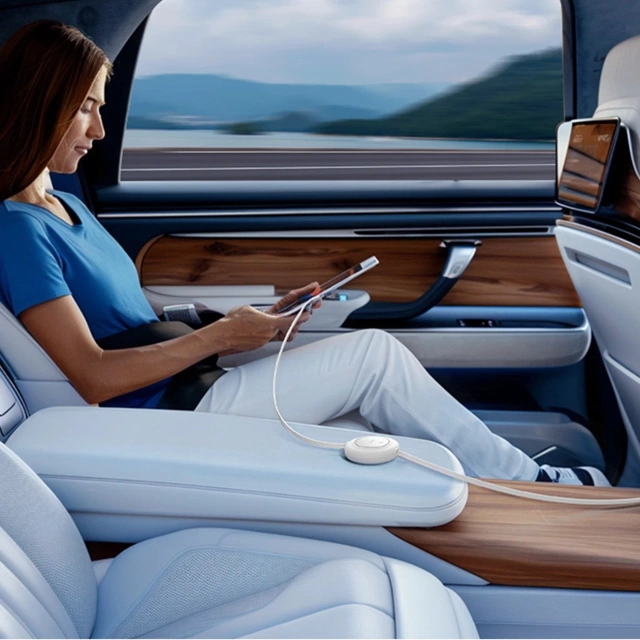 Kabel Baseus Free2Pull Mini 100W USB-C – USB-C 2m Biały