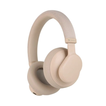 Бездротові накладні навушники Forcell F-Audio ANC Touch Beat бежеві