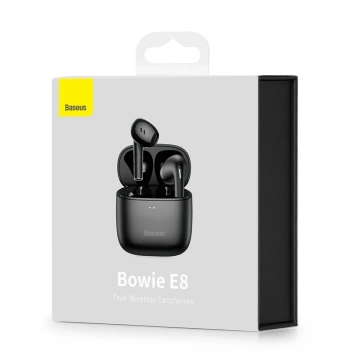 Baseus E8 Wireless Bluetooth 5.0 TWS Earbuds Waterproof IPX5 Black (NGE8-01)