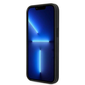 Etui Karl Lagerfeld KLHCP14MSAPKHG pre iPhone 14 Plus 6,7" pevné puzdro Saffiano Karl`s Head Patch