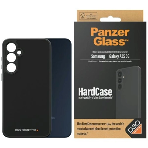 Чохол для Samsung Galaxy A35 5G PanzerGlass HardCase D3O Black