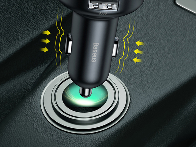 Baseus Enjoy Car Charger 3,4A FM vysílač černý