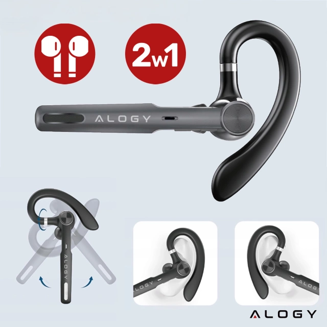 Kabelloses Headset für Bluetooth 4.0-Anrufe, Auto-Headset mit Display V8 Schwarz