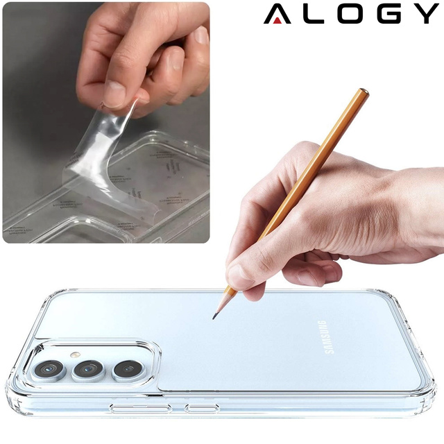 Alogy Hybrid Clear Case Super ochranný kryt pro Samsung Galaxy A54 5G Transparent