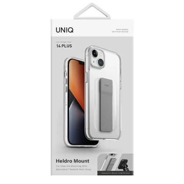 UNIQ pouzdro Heldro Mount pro iPhone 14 Plus 6,7" průhledné/průsvitné čiré