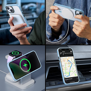 Protective MagMat Case for MagSafe for Apple iPhone 14 Matte Sierra Blue