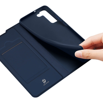 Ochranné flipové puzdro Dux Ducis Skin Pro pre Samsung Galaxy S22 Plus námornícka modrá