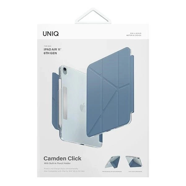 Etui Ochronne do iPad Air 11" (2024) UNIQ Camden Click Niebieskie