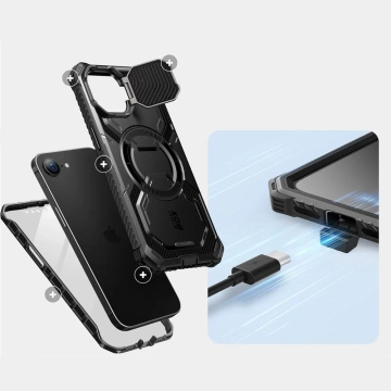 Supcase ArmorBox Mag MagSafe iPhone 16e Schwarz mit Glas