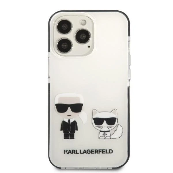 Schutzhülle Karl Lagerfeld KLHCP13LTPEKCW für Apple iPhone 13 Pro / 13 6.1" Hardcase weiß/weiß Karl