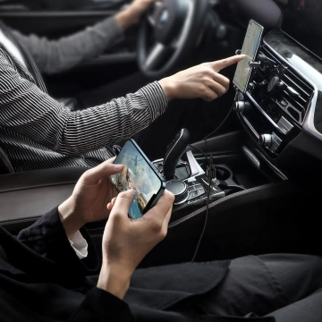 Автомобільний зарядний пристрій Baseus Grain Pro 2x USB 4.8 A білий (CCALLP-02)