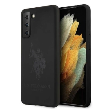 Silikonové pouzdro na telefon US Polo On Tone pro Samsung Galaxy S21 černo/černé