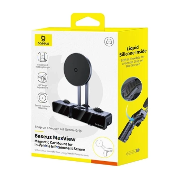 Magnetický držiak do auta Baseus MaxView na obrazovku (sivý)