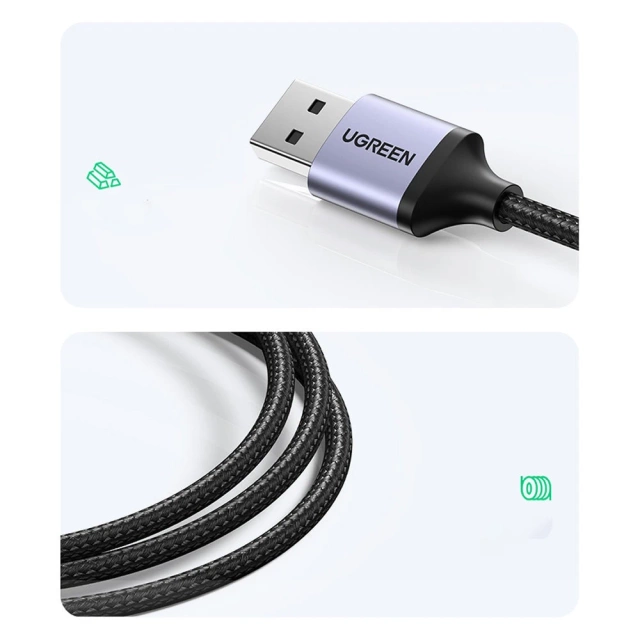 HUB UGREEN multifunkčný adaptér HUB USB 3.0 - 3 x USB / Ethernet RJ-45 / USB Typ C PD šedý (CM475)