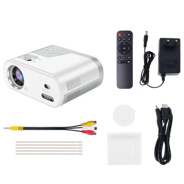Проектор HOCO HD Ready DT2 білий, Android, Wi-Fi, Bluetooth, 720P