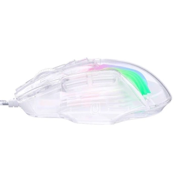 Дротова ігрова миша Onikuma CW923 RGB 12800 DPI прозора