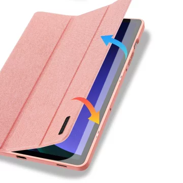 Dux Ducis Domo Hülle mit Ständer für Samsung Galaxy Tab S9 FE – Rosa