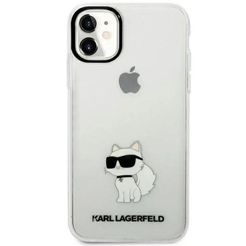 Pouzdro Karl Lagerfeld KLHCN61HNCHTCT na iPhone 11 / Xr 6,1" pevný obal Iconic Choupette