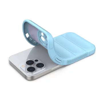 Гнучкий броньований чохол Magic Shield Case для iPhone 13 Pro Max світло-блакитний