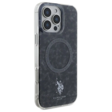 Puzdro US Polo pre iPhone 16 Pro 6,3" Black Ring MagSafe