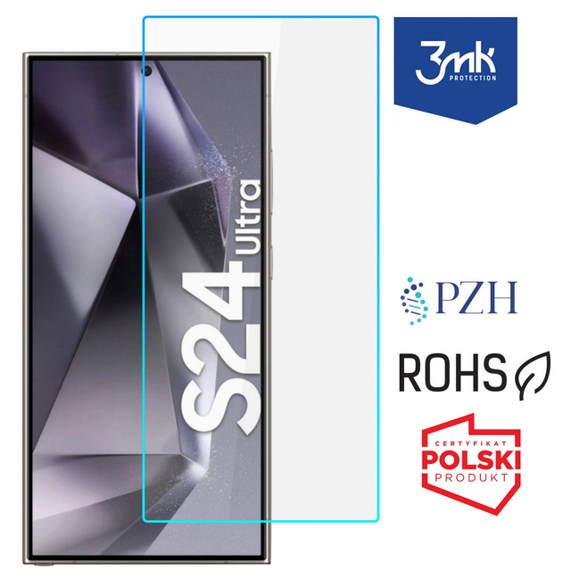 Tempered glass for Samsung Galaxy S24 Ultra 3mk HardGlass for the phone screen 9H