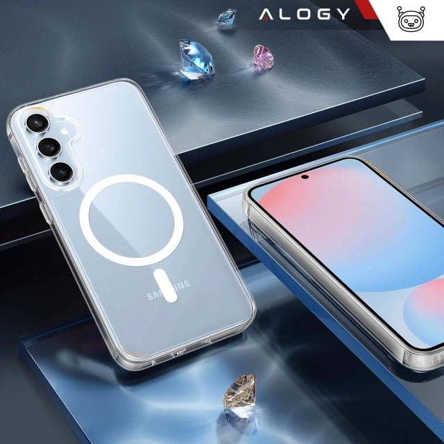 Puzdro pre Apple iPhone 16 Pro Max Alogy Anti-Shock Hybrid Case pre MagSafe Transparent