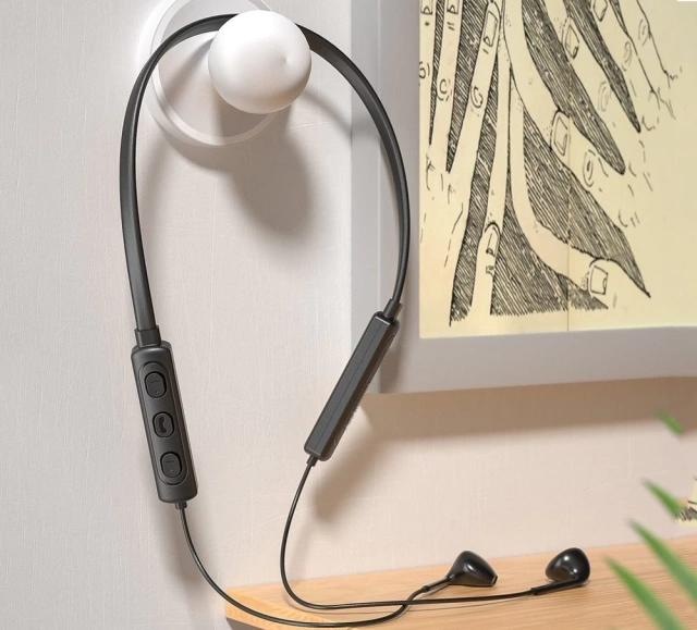 WK Design V29 - douszne bezprzewodowe słuchawki bluetooth zestaw słuchawkowy czarny