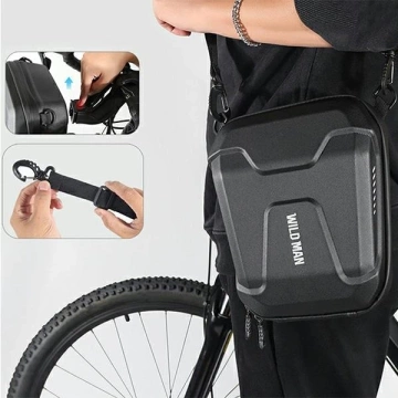 Wildman E8 Fahrradtasche Rahmentasche 3L Wasserdicht Schwarz