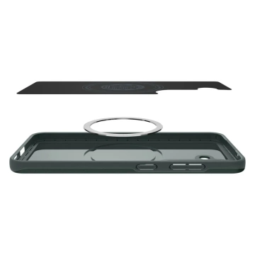 Чохол Spigen Thin Fit MagSafe для Samsung Galaxy S25, зелений, безодня