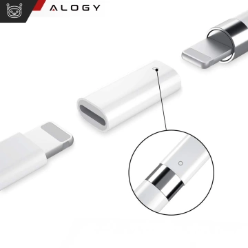 Alogy Magnetischer Stylus-Stift, Notiz- und Skizzenstift für Apple iPad Pro/Air/Mini, Weiß
