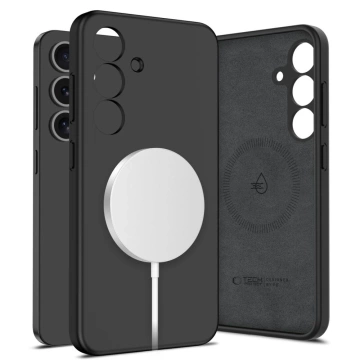 Etui do Samsung Galaxy S25 Tech-Protect Liquid Silicone MagSafe Black