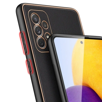 Елегантний чохол Dux Ducis Yolo з екологічної шкіри для Samsung Galaxy A72 4G чорний