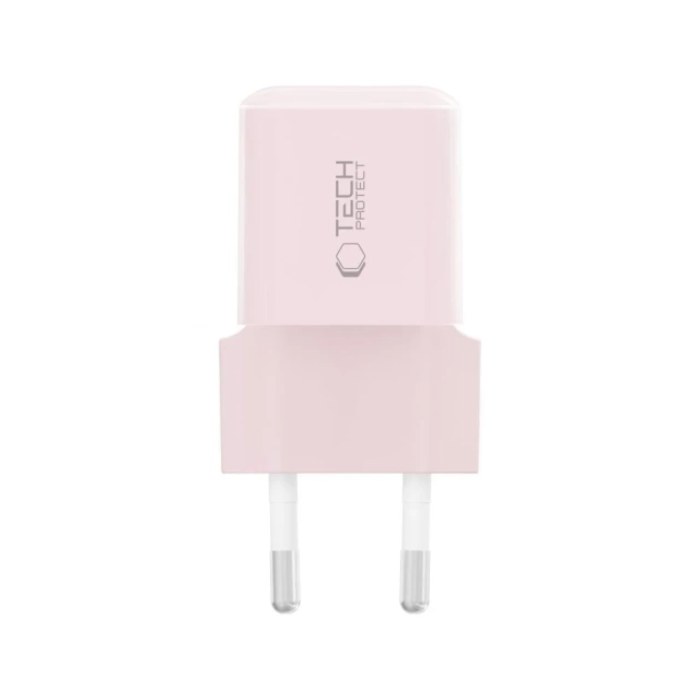 Ładowarka Sieciowa USB-C Tech-Protect NCM25 25W PD Różowa
