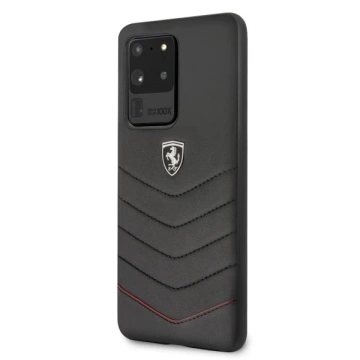 Pevné puzdro Ferrari pre Samsung Galaxy S20 Ultra black/black Heritage