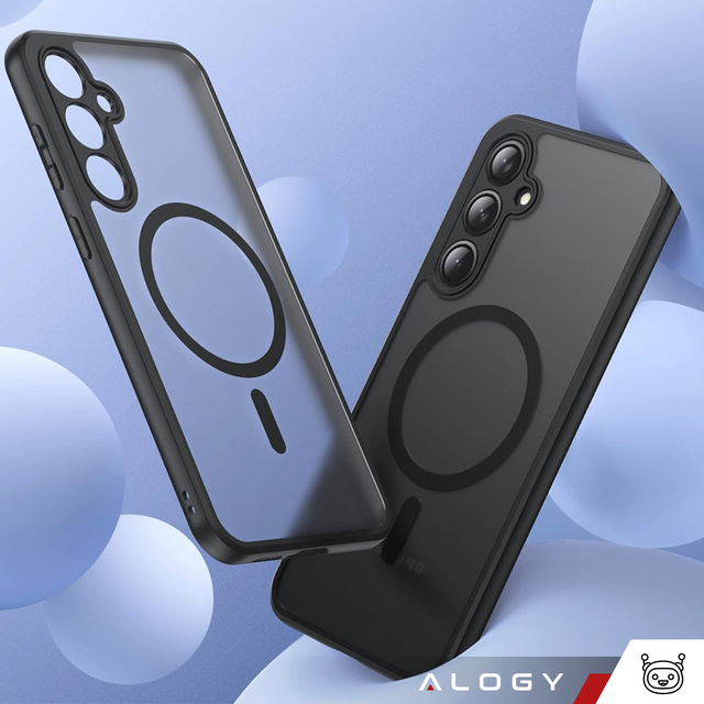 Etui do Samsung Galaxy S23 FE obudowa Mag Safe Case pokrowiec plecki na telefon MagMat matowe czarne + Szkło