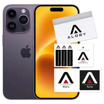 Hybridglas für Apple iPhone 15 Pro Vollbild Alogy Flexi Full Glass 9H Schutzglas Bruchsicher