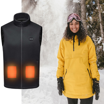 Vyhrievaná vyhrievaná elektrická vesta unisex bunda veľkosť XL zimná vesta Mozos HV4 čierna