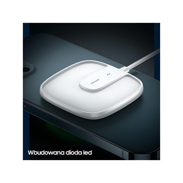 USAMS Indukční nabíječka US-CD159 magnetická W1 15W Extra tenký iPhone řady 12 černá/černá CD159DZ01