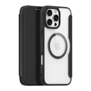 Чохол-книжка MagSafe для iPhone 16 Pro Dux Ducis Skin X Pro, чорний